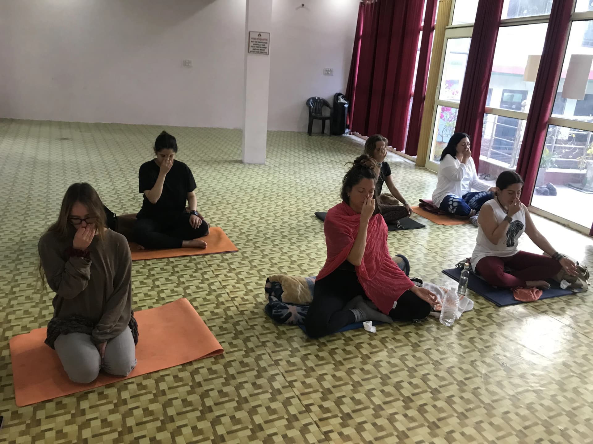 Happy yoga teacher training graduates at Anantadrishti Yoga School