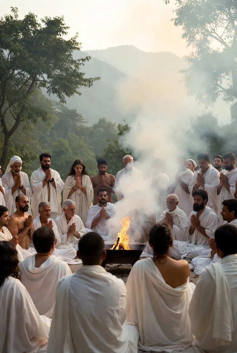 Satsang spiritual gathering and discourse at Anantadrishti Yoga in Rishikesh